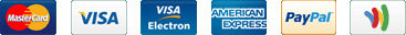 Payment method logos we accept, including Mastercard, Visa, American Express and Paypal