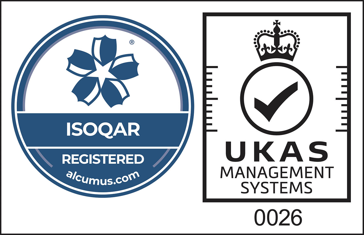 ISO 9001 and ISO 14001 accreditation logos