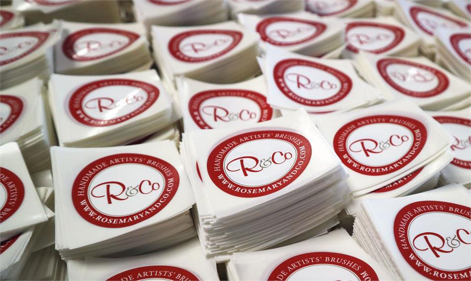 Individually cut label singles, custom made and printed