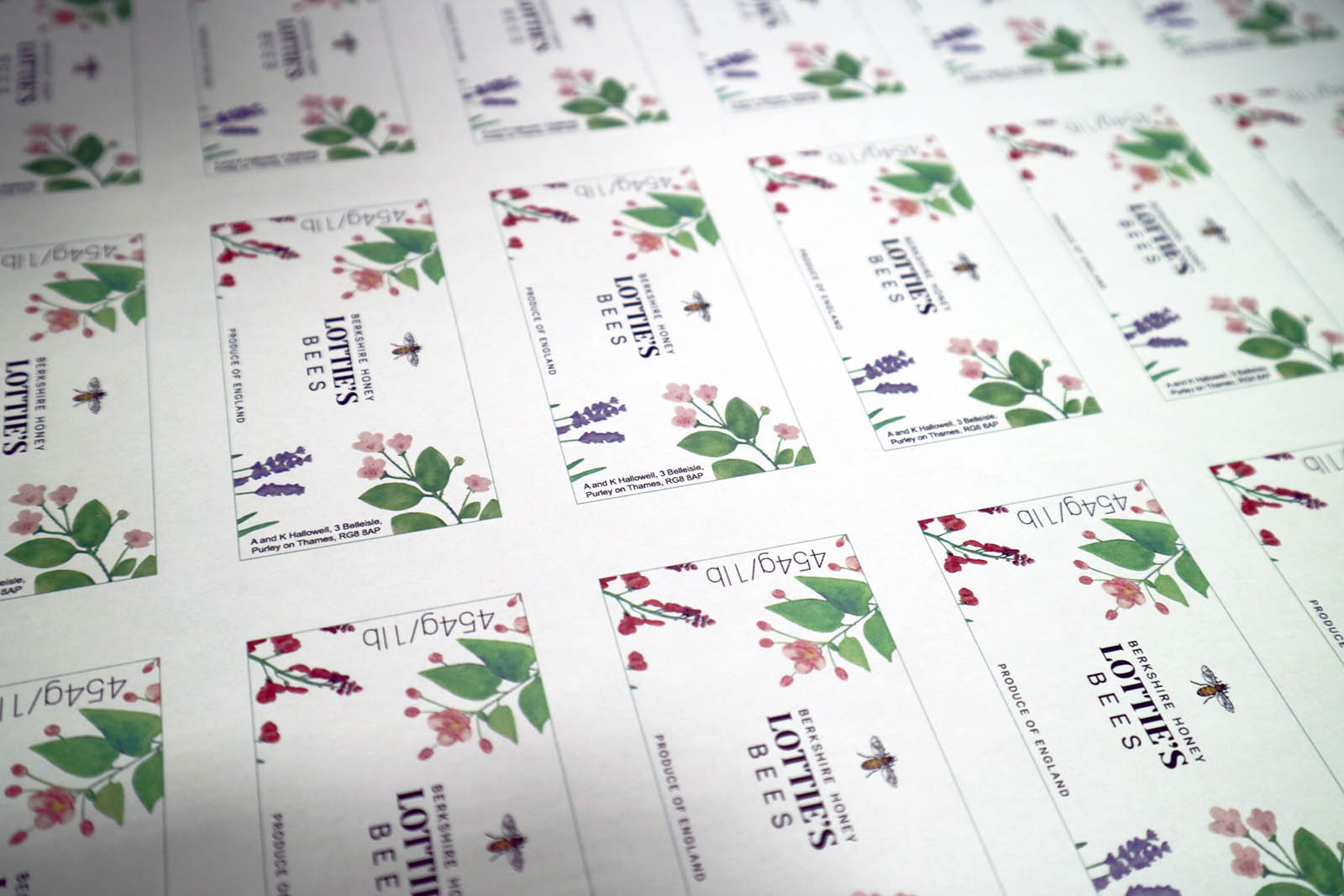 Labels on sheets