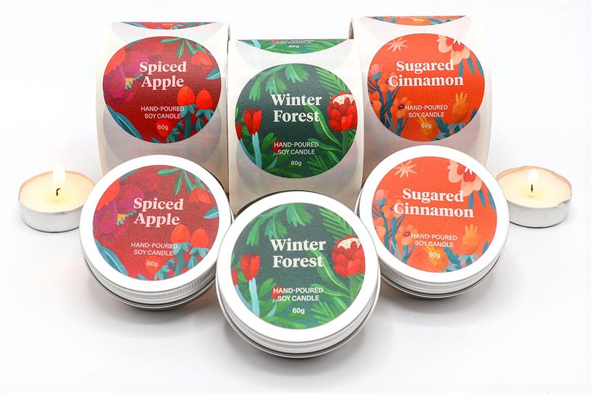 Candle Labels Different Styles and Heat Resistance