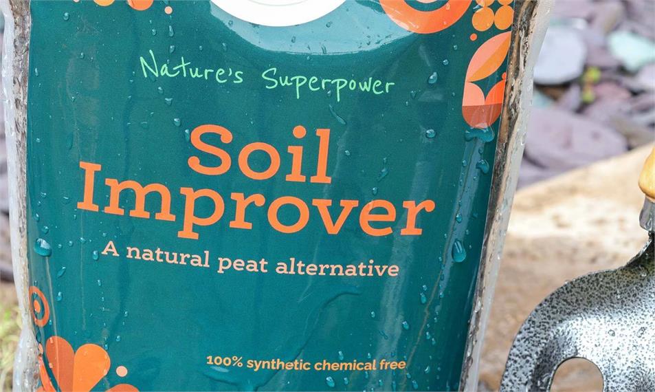 Waterproof labelling on garden soil bag