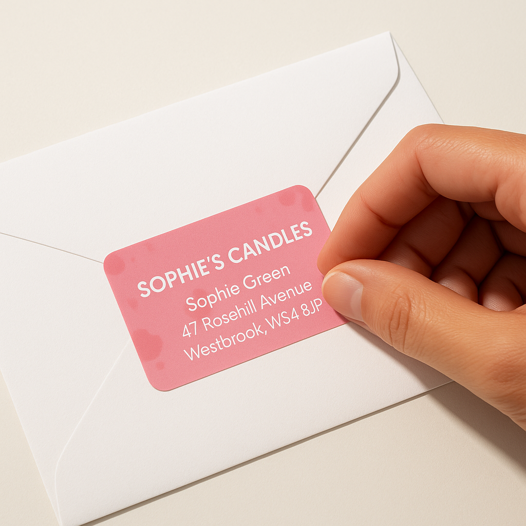 Address labels on Envelope