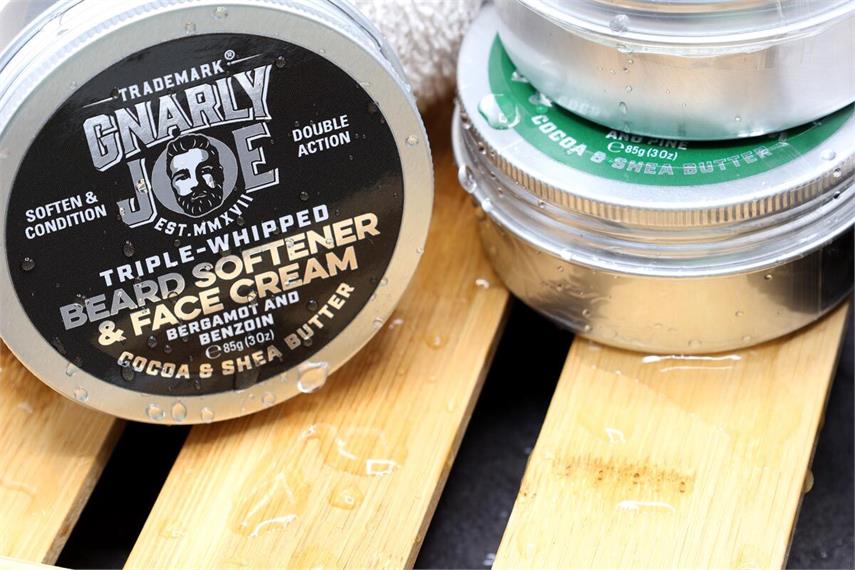 Waterproof vinyl label for Gnarly Joe beard face cream
