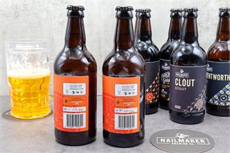 Nailmaker Brewing craft beer vinyl labels waterproof