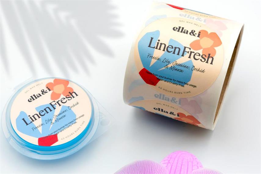 Circle labels for ella cosmetics