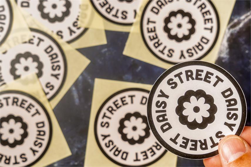 Individual logo stickers