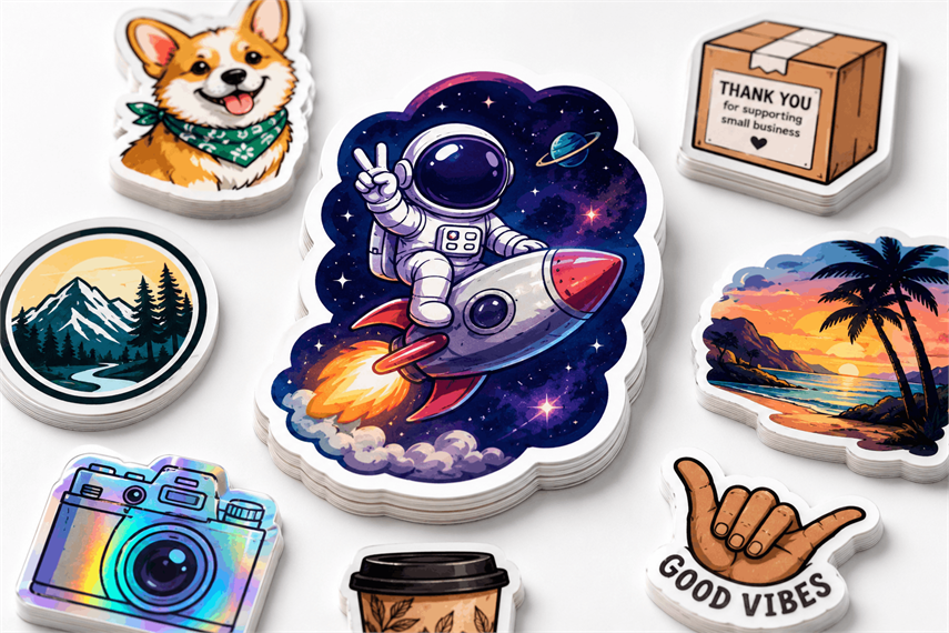 die cut stickers on vinyl for laptops and personlised use