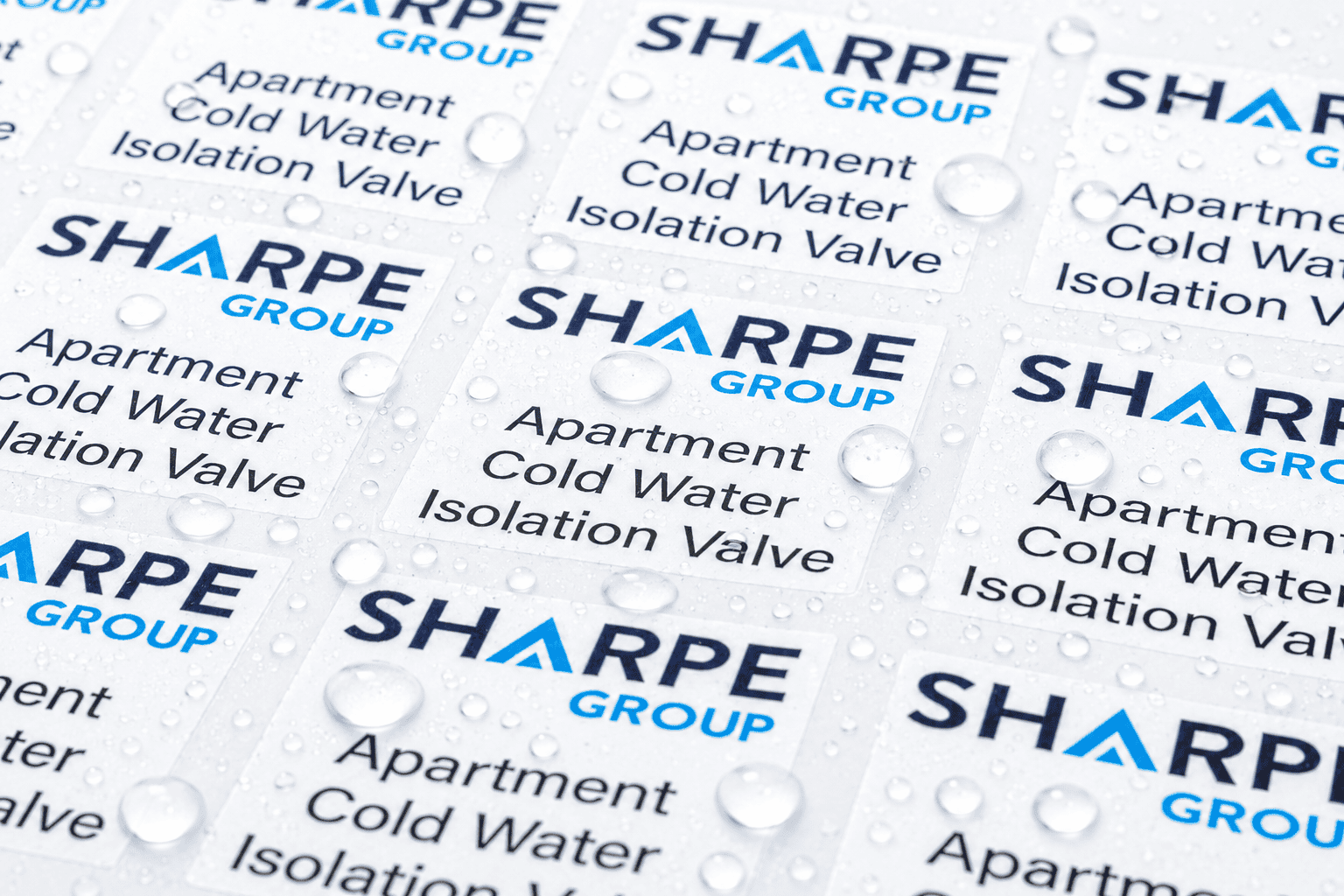 Waterproof stickers with liquid on