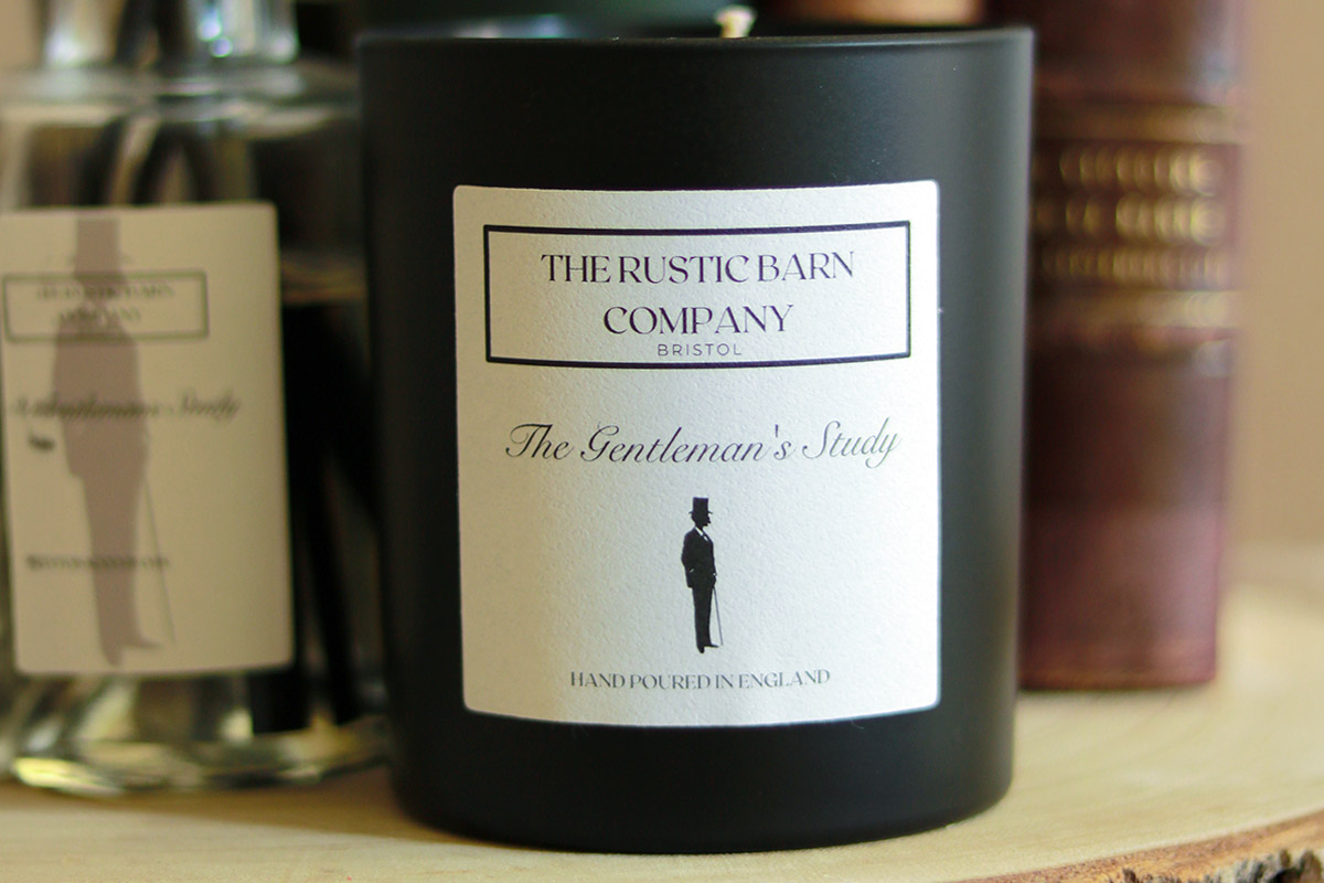 Customer candle label example