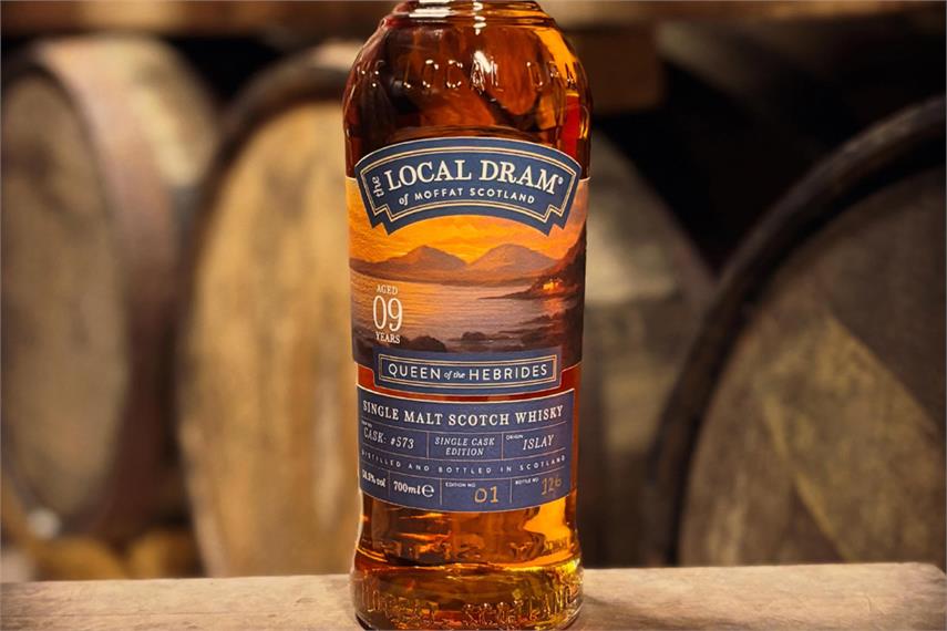 Whisky bottle with custom bottle label